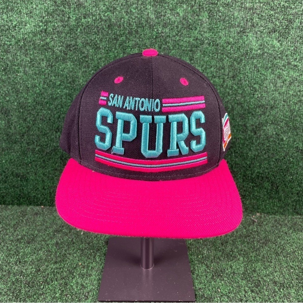 Mitchell & Ness San Antonio Spurs Snap Back Adjustable Hat Blue NBA Basketball
